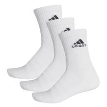 adidas Skarpetki sportowe Crew Cushion (wsparcie dla łuku stopy, całkowicie wyściełane) białe - 3 pary